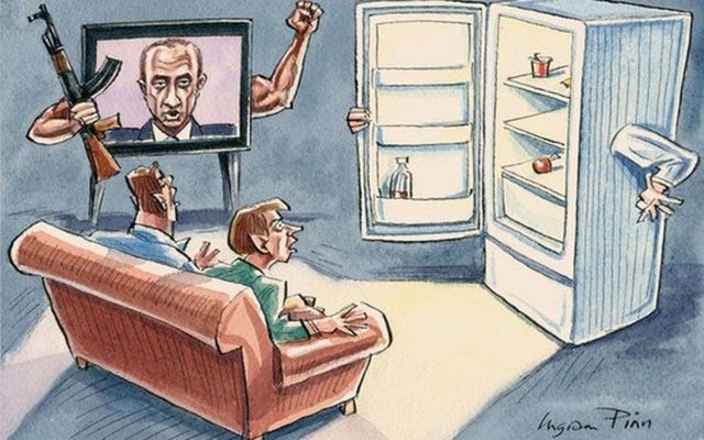 Самое главное оружие Путина – зомбоящик и свои деньги он отрабатывает на все сто. ВИДЕО