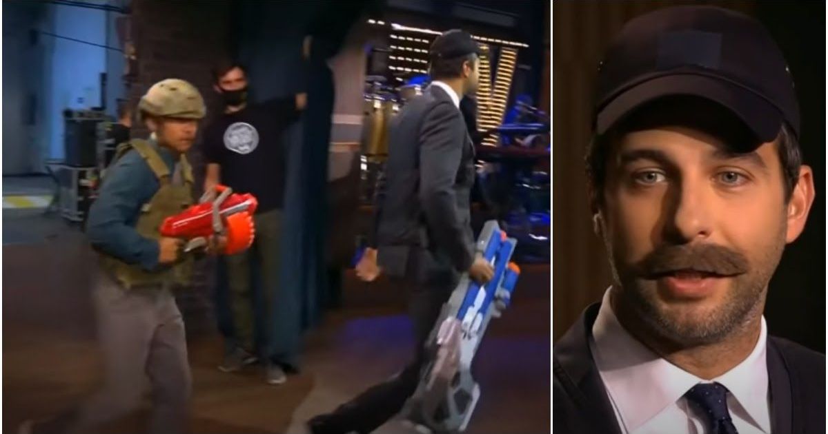 Ургант снял пародию на Лукашенко с автоматом и сыном (Видео)