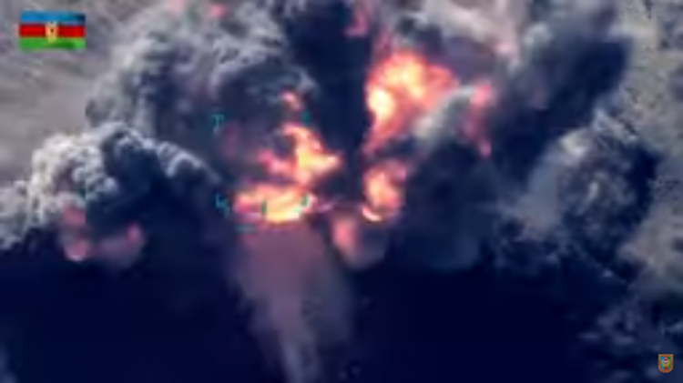 Азербайджан заявил об уничтожении высокопоставленных военных Армении: видео страшного удара