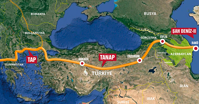 Азербайджан готов к коммерческим поставкам по газопроводу TAP в Европу