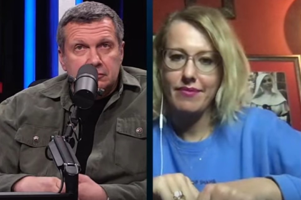 Сын Собчак послал Соловьева на **й в прямом эфире (Видео)