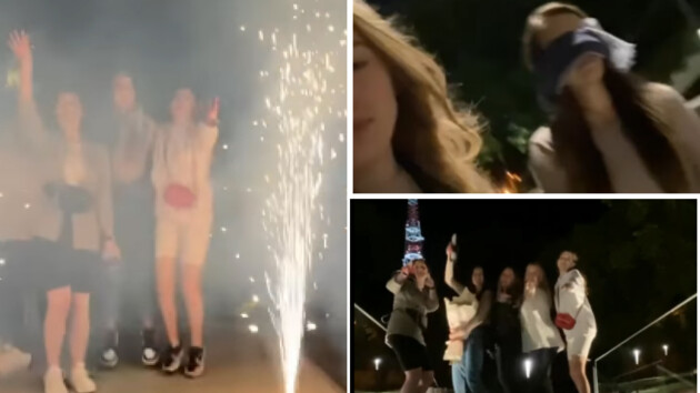 С фейерверком и музыкой: во Львове на мемориале Небесной сотни блогерша отпраздновала свое 18-летие (видео)