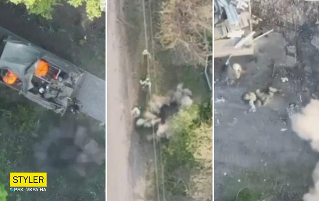 Контрразведка СБУ наказала с воздуха оккупантов, которые мародерили на Запорожье. Видео