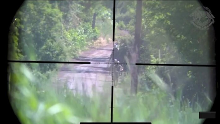 В ССО показали, как украинский снайпер уничтожил группу оккупантов