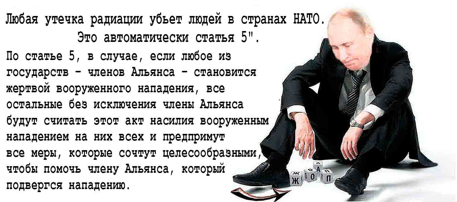Катастрофа на ЗАЭС запустит 5 статью: Страны НАТО предупредили о начале Третьей мировой войны в случае провокации на Запорожской АЭС