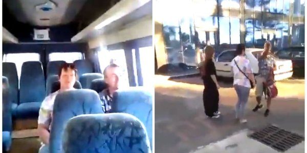 «Путин ваш х*йло и вы — ху*ло, Слава Украине!»: Россиян с позором выгнали из маршрутки в Грузии (Видео)