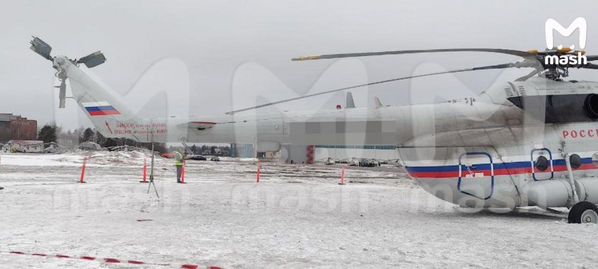 В московском аэропорту потерпел крушение президентский вертолет Ми-8