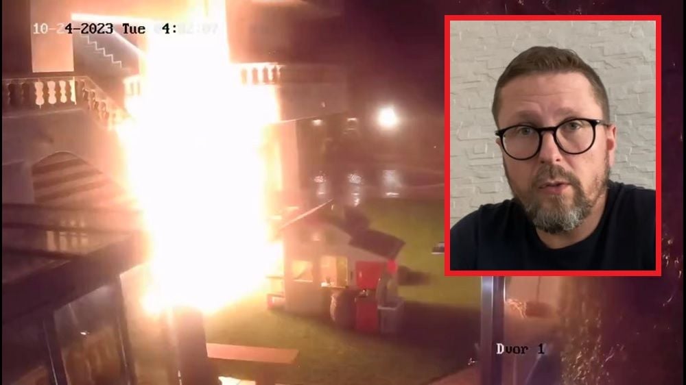 В Испании дом Шария забросали коктейлями Молотова (видео)