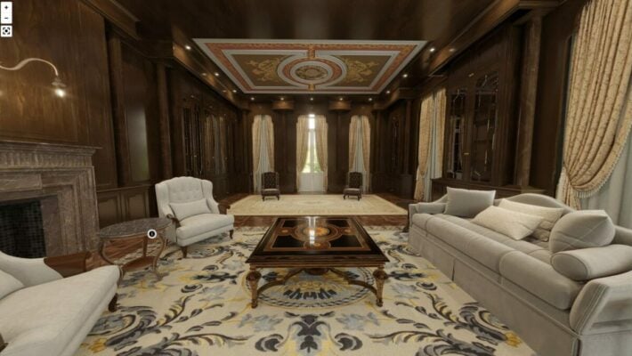 Появилось видео перестроенного во время войны дворца Путина