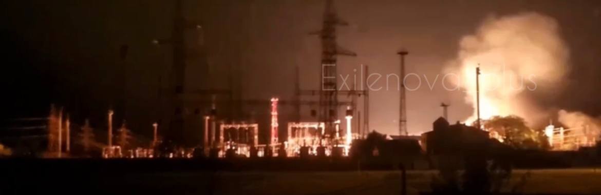 ⚡Россию атакуют дроны: есть попадания по электро-подстанции на Кубани (Видео)